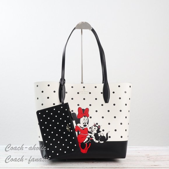 kate spade Handbags - NWT Disney x Kate Spade New York Minnie Mouse Tote Bag with Wristlet